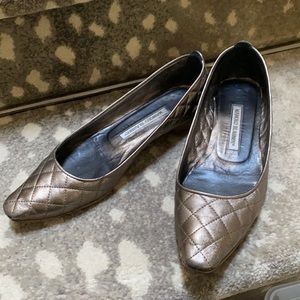 Bronze quilted flat Manolo - great neutral